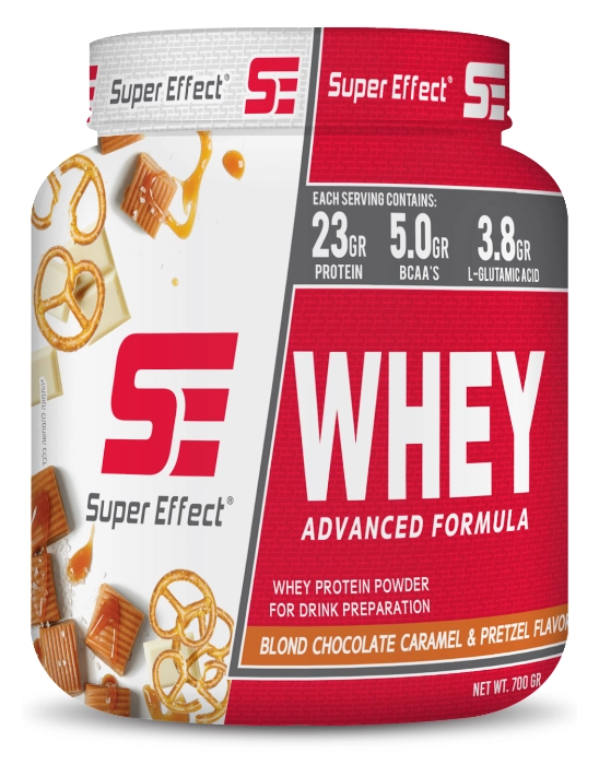 אבקת חלבון בלונדי קרמל ובייגלה - 700 גרם