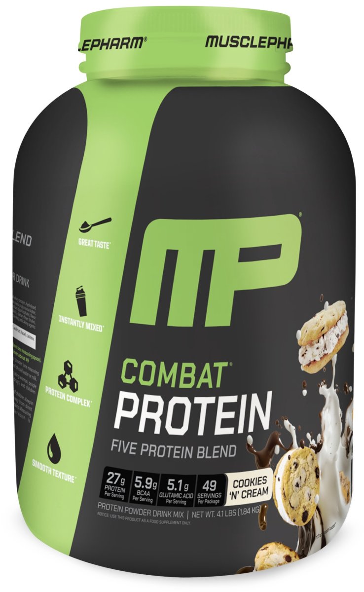Muscle Pharm - אבקת חלבון קומבט בטעם קרם עוגיות (1.8 קילו) - תמונה 2